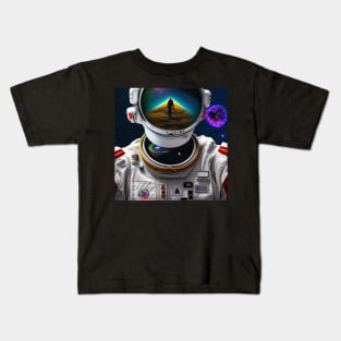 Moon Orbit: Astronaut Exploration in Outer Space Kids T-Shirt